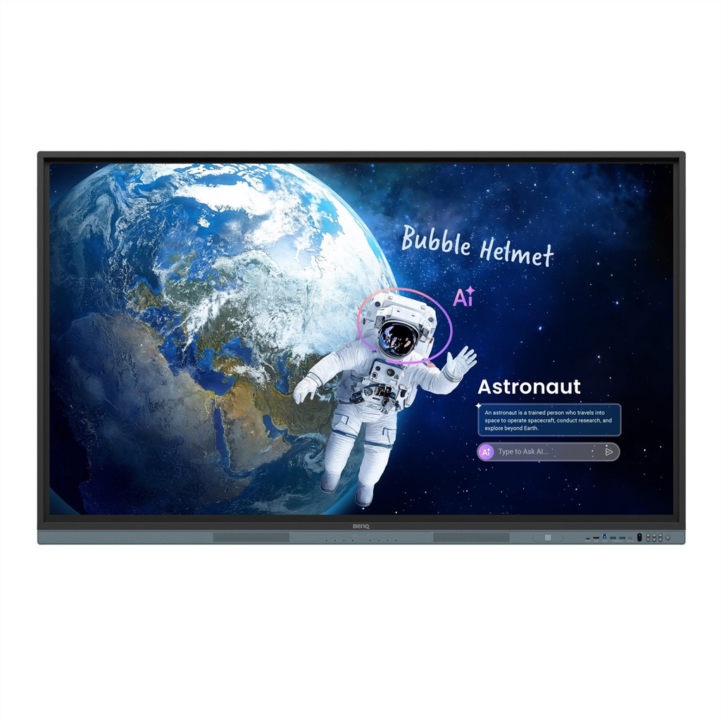 BenQ 9H.FC4TC.DE1 - Écran interactif RM6505, 65, UHD, 450cd/m²