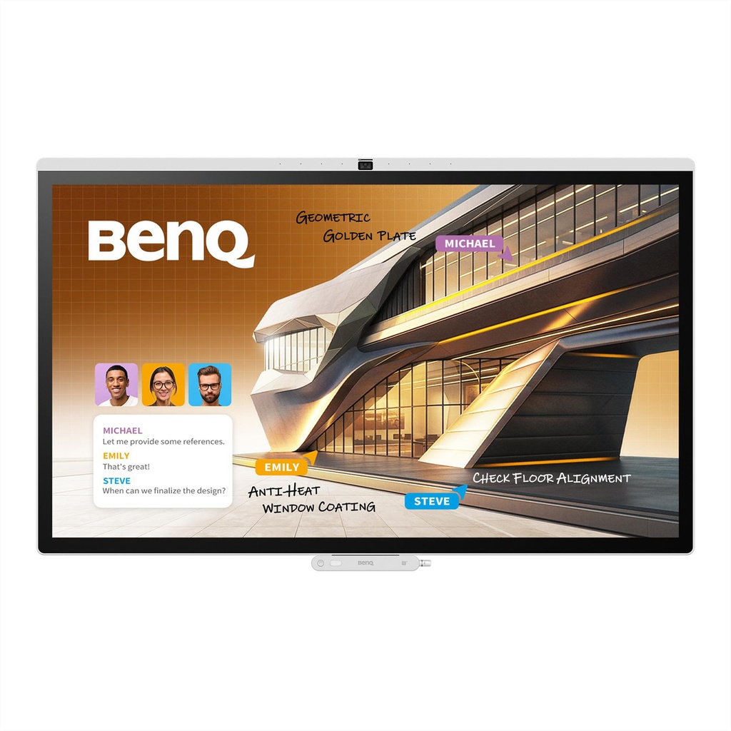 BenQ 9H.P27TB.DE1 - Écran interactif CP5505, 55", UHD, 450cd/m², capacitif