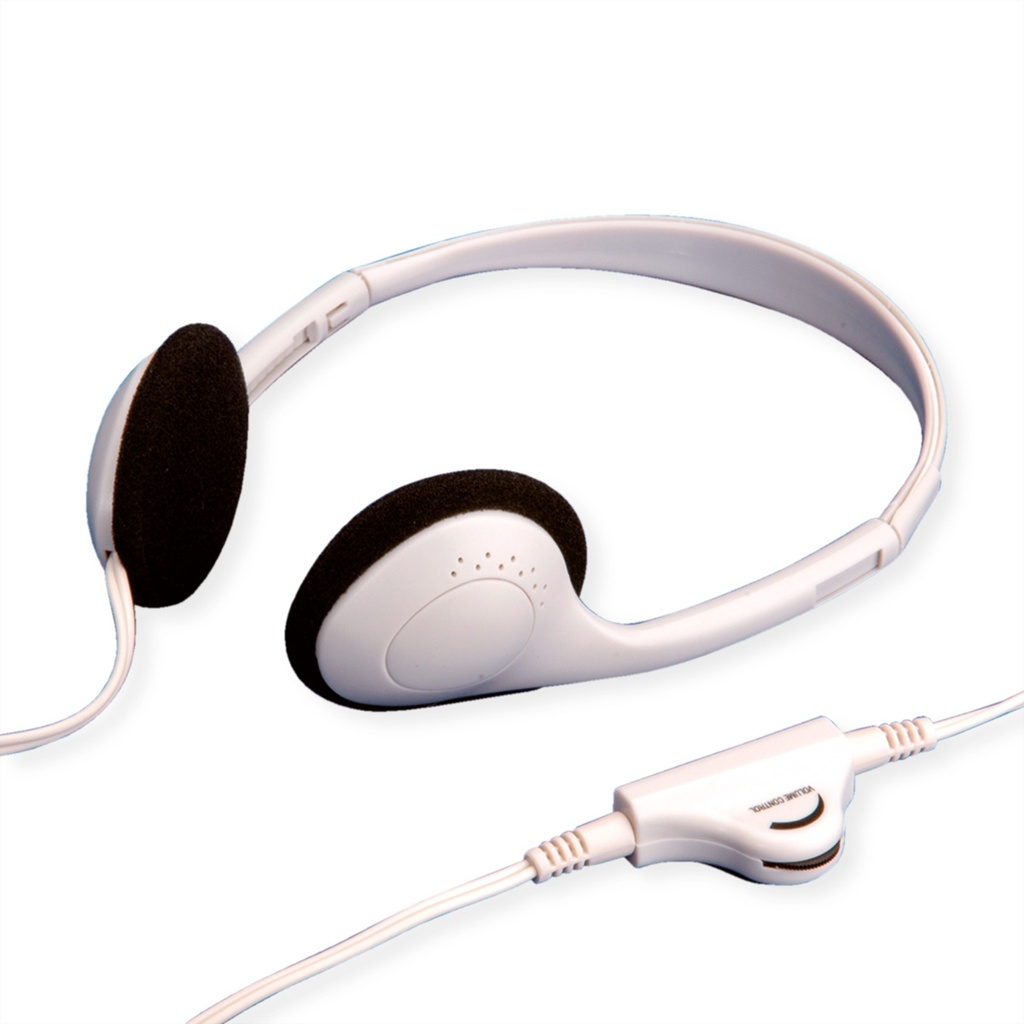 Value 15.99.1316 - Casque stéréo avec réglage du son, gris