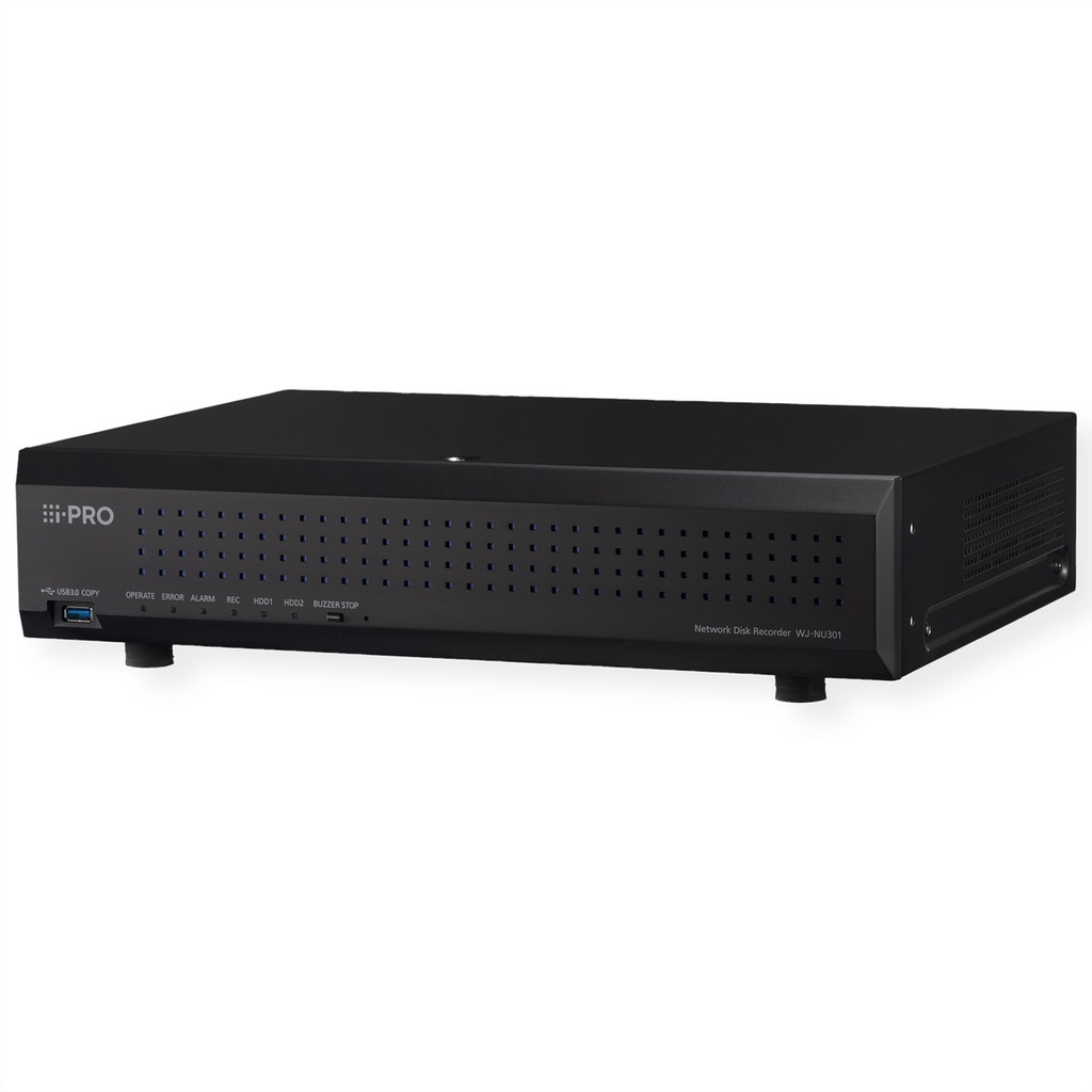 I-Pro WJ-NU301KG - WJ-NU301 NVR Enregistreur vidéo en réseau, 16-CH, 16x PoE