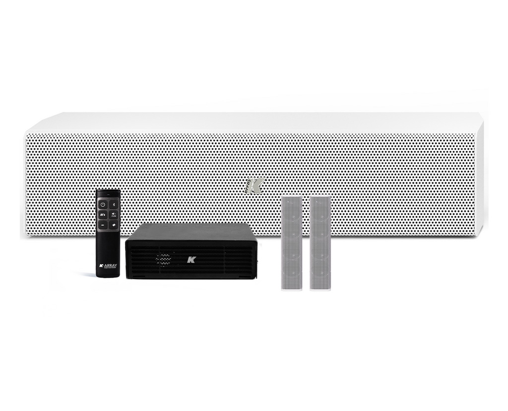 K-Array Azimut-KAMUT2L II - 2x Lyzard-KZ14 I + Rumble-KU44-2 + KA02 I - Blanc