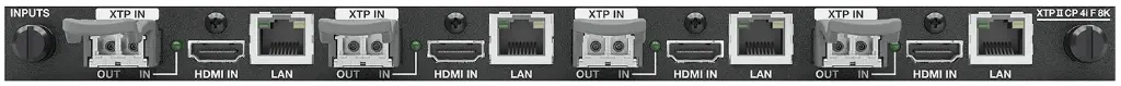 Extron XTP II CP 4o SF 8K SM — Carte XTP II à quatre sorties avec scaler, fibre 8K — monomode