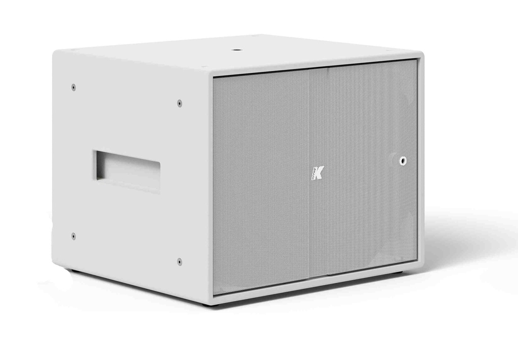 K-Array Thunder-KS2W I - Subwoofer actif 18", ampli DSP 4x 1500 W @ 4 Ω, IP53 - Blanc