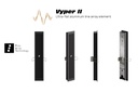 K-Array Vyper-KV25R II - Line-array encastré 26 cm, 4x1", 75 W, 8/32 Ω, IP65 - Noir
