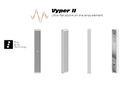 K-Array Vyper-KV25W II - Line-array ultra-plat 26 cm, 4x1", 75 W, 8/32 Ω, IP65 - Blanc