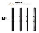 K-Array Vyper-KV52R II - Line-array encastré 50 cm, 8x1", 150 W, 16/64 Ω, IP65 - Noir