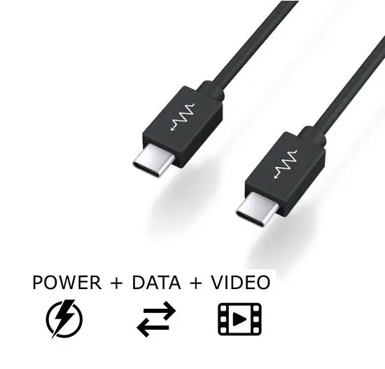 Blustream USBCM1 – Câble USB-C 3.1 Data + Video - 1m