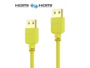 PureLink Câble Slim HDMI - HDMI 1 m Jaune