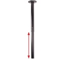 B-Tech Support plafond télescopique 600-1000mm Noir