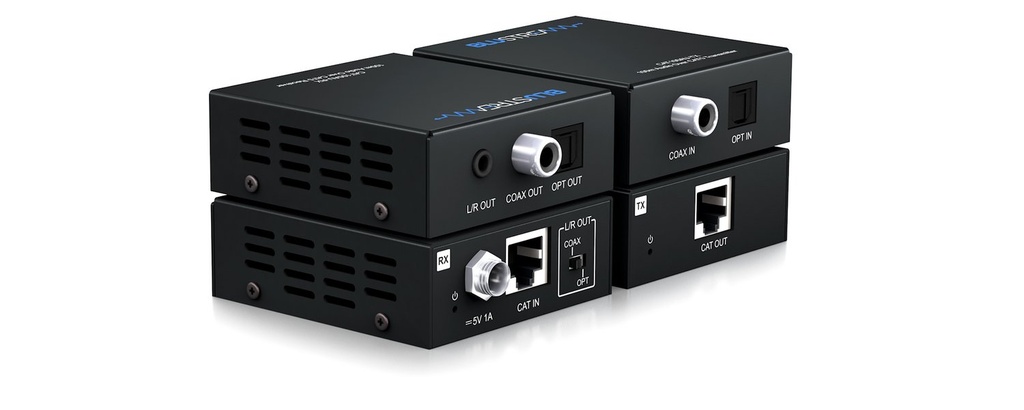 Blustream CAT100AU - Extender Audio Numérique/Analogique via CAT5 - 100m