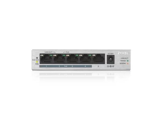 [GS1005HP] Zyxel GS1005HP - Commutateur PoE+,  5 Ports