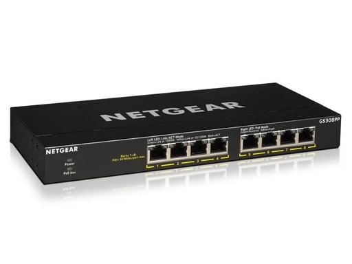 [GS308PP-100EUS] Netgear Commutateur PoE+ GS308PP 8 Port