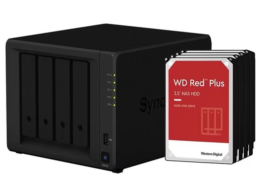 [DS418_16TB_WD_Red] Synology NAS DiskStation DS418 4-bay WD Red Plus 16 TB