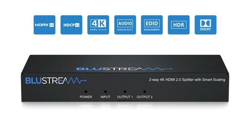 [SP12CS-V2] Blustream SP12CS - Splitter 1/2 - 4K HDMI2.0 Smart-Scaling