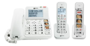 [PACK_SENIOR_295] Geemarc PACK SENIOR - Téléphone filaire avec combiné sans fil DUO
