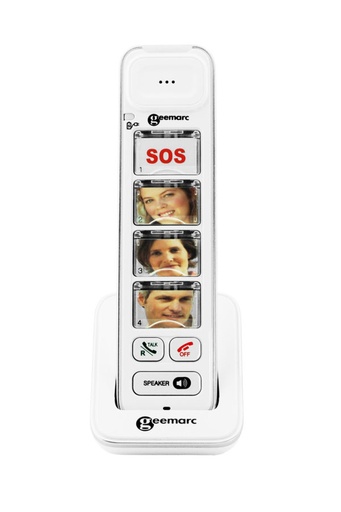 [PHOTODECT295_WH_VDE] Geemarc PHOTODECT295 - Combiné additionnel sans fil amplifié
