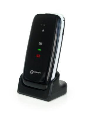 [CL8700_BLK/WH_VDE] Geemarc CL8700 - Téléphone portable à clapet 4G amplifié avec appareil photo