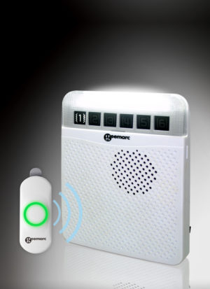 [AC100_WH_I] Geemarc AMPLICALL 100 - Récepteur sans fil + sonnette AMPLICALL 101
