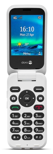 [8197] Doro Téléphones portables pour seniors 6820 Noir / Blanc