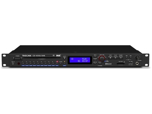 [CD-400UDAB] Tascam CD-400UDAB - Lecteur CD avec radio DAB et Bluetooth