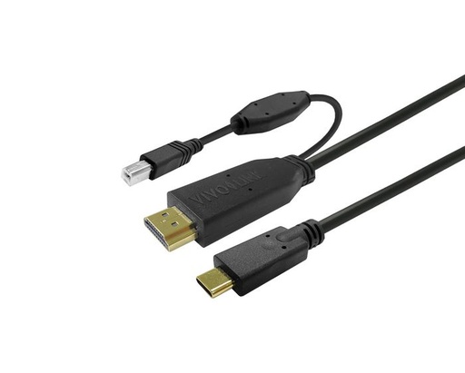 [PROUSBCHDMIUSBB5] Vivolink Touchscreen Cable 5m - USB-C/HDMI+USB