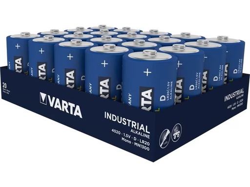 [04020 211 111] Varta piles industrielles LR20 (D) - Pack de 20 pièces