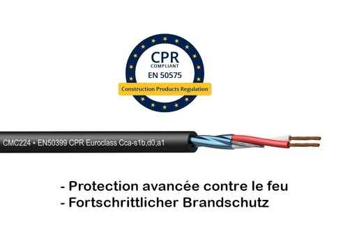 [CMC224-CCA/3] Procab CMC224-CCA/3 - Câble micro FLEX EN50399 CCA 2x0,20mm2 noir - 300m