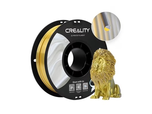 [3301120012] Creality Filament PLA Silk Doré/Argenté, 1.75 mm, 1 kg