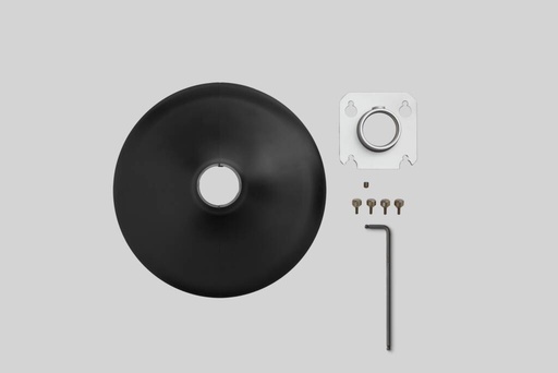 [MXA901B-R] Shure MXA901B-R - Microphone de plafond multicapsules rond 34 cm, noir