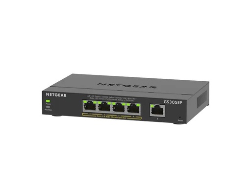 [GS305EP-100PES] Netgear GS305EP-100PES PoE+ Switch 5 Ports