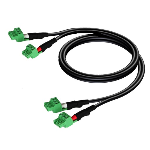 [CLA830/0.25] Audac CLA830/0.25 - Câble 2 x 2 Terminal Block 3pôles 0,25m