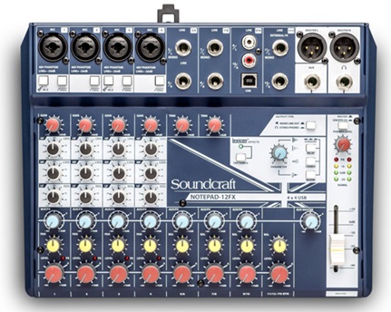 [SCRNOTEPAD12FX] Soundcraft Notepad-12FX - Table de mixage