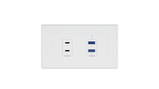 [UEX3D-WP-EU] Blustream UEX3D-WP-EU - USB 3.2 Gen1 HDBaseT™ Extender EU Wall Plate - Device