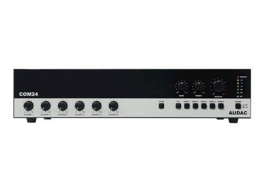 [COM24MK2] Audac COM24MK2 - Amplificateur/Mélangeur PA 240W@4ohm/100V commutable