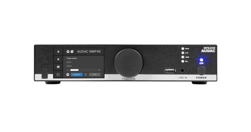 [MFA208] Audac MFA208 - Amplificateur Multifonctionnel 2 x 40W @4 Ohm - 80W @100V