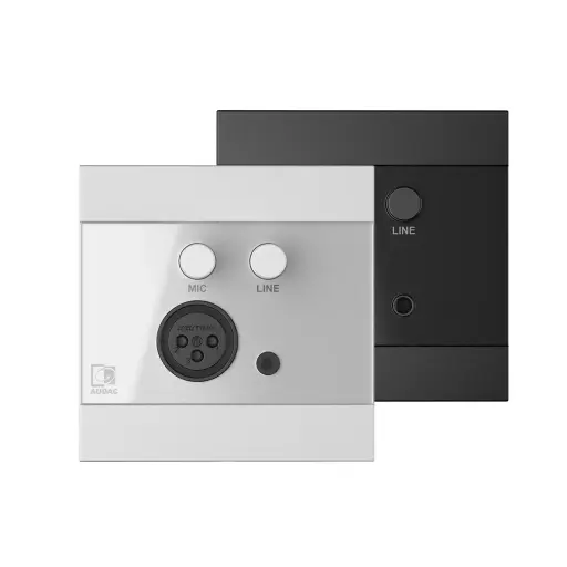 [WP210/W] Audac WP210/W - Panneau mural universel d'entrée micro et ligne - Blanc