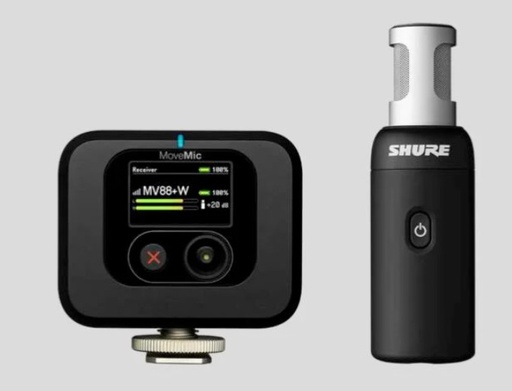 [MV88+W-KIT-Z6] Shure MV88+W-KIT-Z6 - Microphone stat. stéréo, sans fils, kit