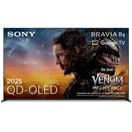 [K65XR8M25BP.CEI] Sony - Bravia 8 II - 65", 4K, QD-OLED, Google TV