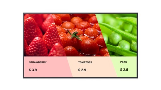 [DS60P55] TCL Moka DS60P55 - Écran 55", 4K, 24/7, 500 cd/m2, inclus lecteur Bright Sign
