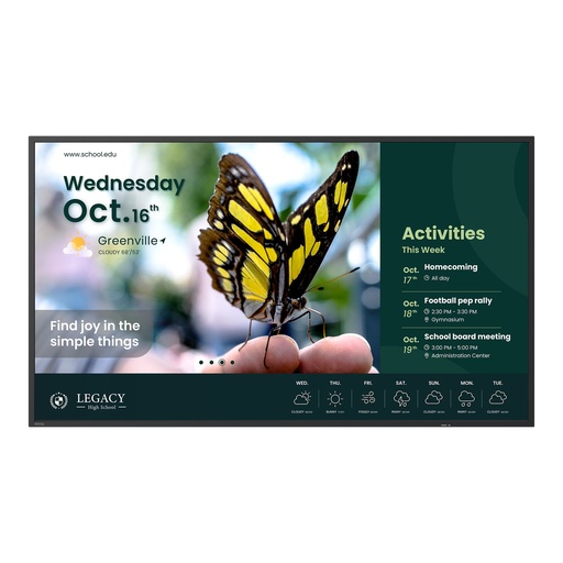 [9H.S3YTB.RE2] BenQ ST4304 - 43", 4K, 18/7, 350 nits, Android 14, X-Sign