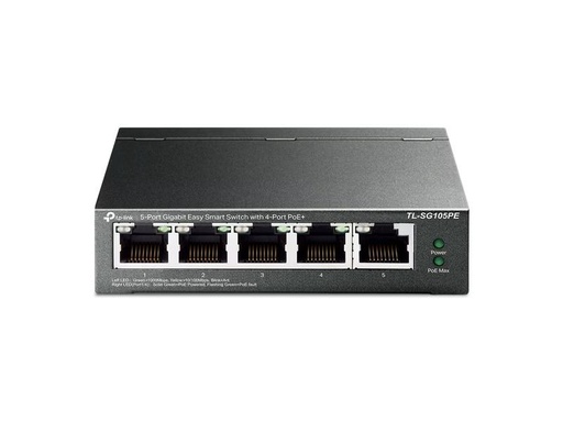 [TL-SG105PE] TP-Link - TL-SG105PE - Switch Omada, Manageable, POE+, 5 ports