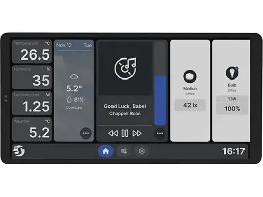 [3800238072308] Shelly Présentoir mural X2 +HT écran tactile argent