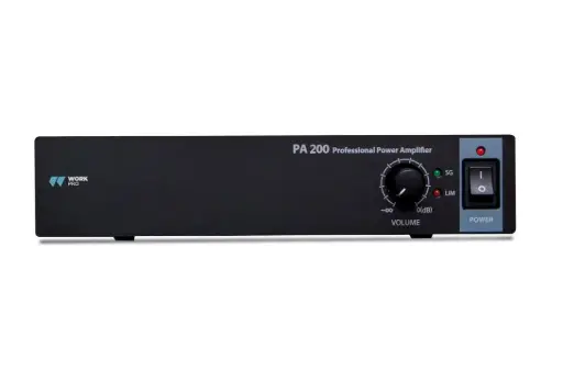 [PA2502BT] Work Pro - PA2502BT - Amplificateur/mélangeur USB/BT 2 Zones 2x250W@4ohm/100V, Mono