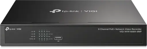 [VIGI NVR1008H-8MP] TP-Link - VIGI NVR1008H-8MP - Enregistreur vidéo réseau PoE+ 8 canaux