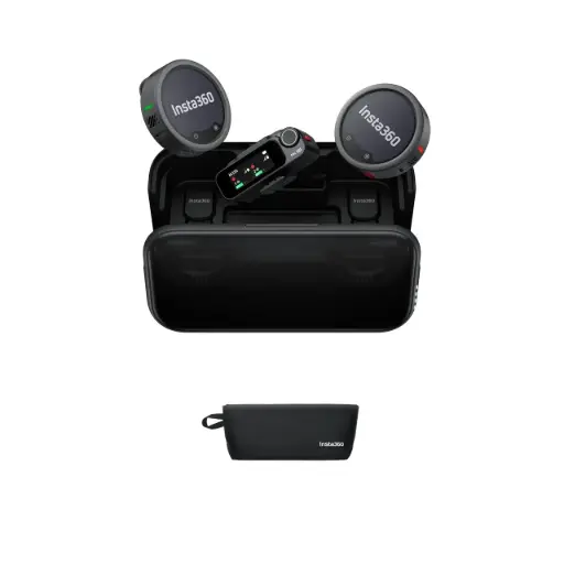 [Insta360 Mic Pro 2 TX + 1 RX] Insta360 Mic Pro 2 TX + 1 RX - Émetteur - micros sans fil