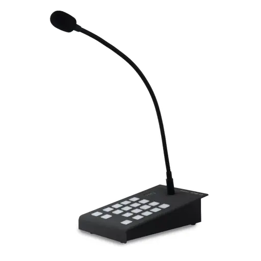 [APM116MK2] Audac APM116MK2 - Microphone d'appel numérique col de cygne, 16 zones