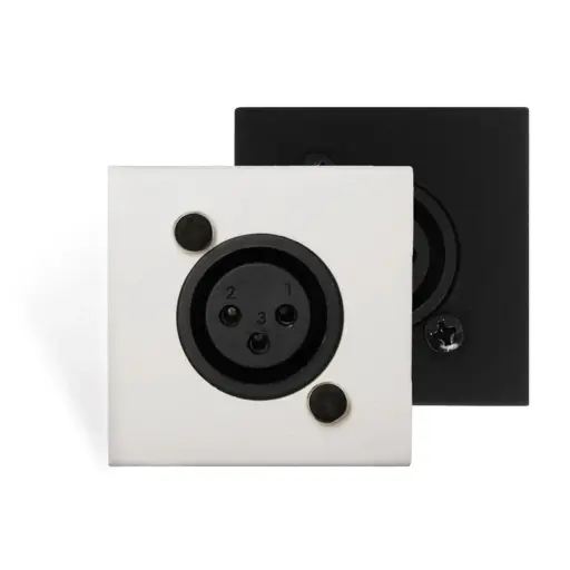 [WMI20/W] Audac WMI20/W - Panneau mural d'entrée microphone (format Bticino) - Blanc