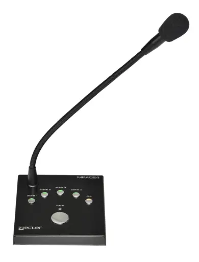 [MPAGE4] Ecler MPAGE4 - Poste d'appel de bureau 4 zones de table