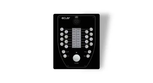 [eMPAGE] Ecler eMPAGE - Poste d'appel de bureau 16-zones 20-clé, écran E-ink, RJ45
