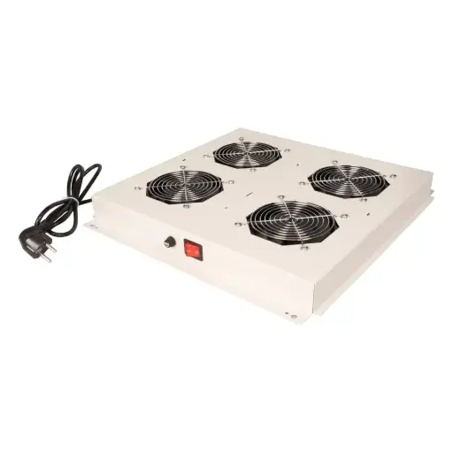 [26210301] Roline 26210301 - Ventilateur rack 19", 4 ventilateurs, gris